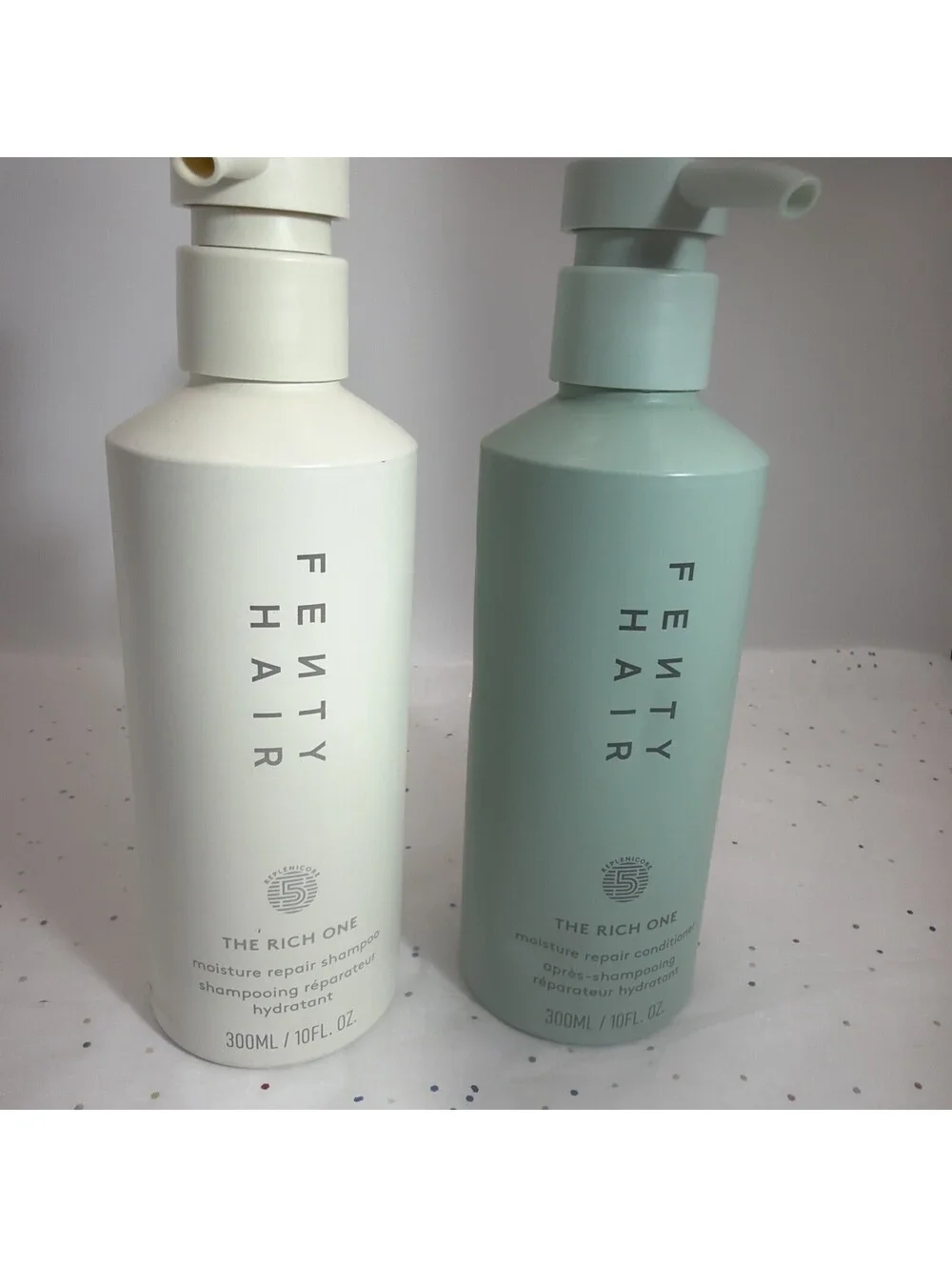 Fenty Hair Rich One Shampoo & Conditioner 10oz Set + Scalp Massager Bonus